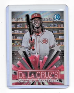 ELLY De La CRUZ #HS-15 2025 TOPPS BOWMAN CHROME STEAL OF A DEAL CARDS INSERT - Picture 1 of 2