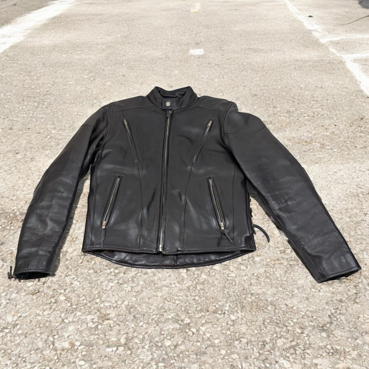 Lil devil レザー ライダース ジャケット WILSON LEATHER Wilsons Leather Motorcycle Jacket Black Coats, Jackets
