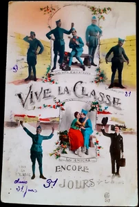 Nr. 790/264 1 alte Karte Fantasie Es lebe die Klasse WW1 MILITARIA - Bild 1 von 2