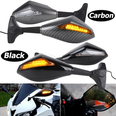 Espejos retrovisores LED integrados para motocicleta Honda CBR 600 F4i 929 954 RR Foto 1 de 4