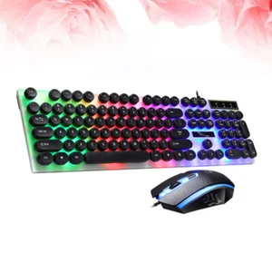 Computer Verdrahtete Tastatur Bunte Tastatur Backlit 7-Farben Tastatur - Bild 1 von 17