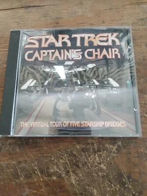 CIB Star Trek Captains Chair (1997, CD-ROM) Virtual Tour Enterprise Bridge NICE! - Image 1 of 4