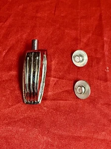 Vintage 70’s Ludwig Small Classic Chrome Lug W/ Mounting Screws Blue & Olive Tom - Bild 1 von 3