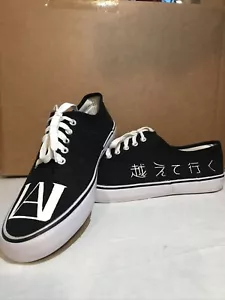 Original My Hero Academia Hand Painted Shoes, Women’s Size 9, Black Canvas - Picture 1 of 9