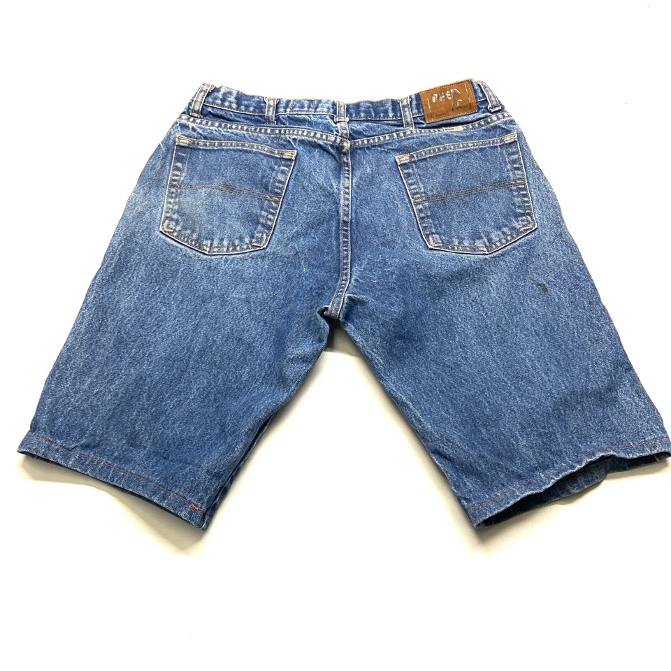 Pantalones Cortos Denim Reed FR Para Hombre 38 X 34 Azul 100% Algodón Frente Plano Diseño de 5 Bolsillos Foto 1 de 4