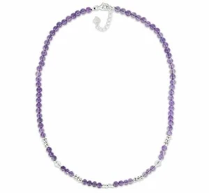 Silberschmuck Kugelkette Amethyst 46/42 cm - Bild 1 von 1