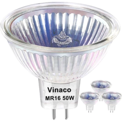 3 Pack Vinaco MR16 Bulb 50W 12V MR16 Bulb Dimmable, Long Lasting MR16 Dimmable, - Image 1 of 4