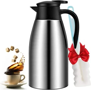 Termo Para Cafe Caliente 12 Horas y 24 Horas Fria Grande 68 Oz Acero Inoxidable - Picture 1 of 8