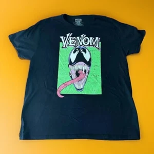 Venom Graphic Tee Blk XL Spiderman Spiderverse Marvel Rivals - Picture 1 of 6