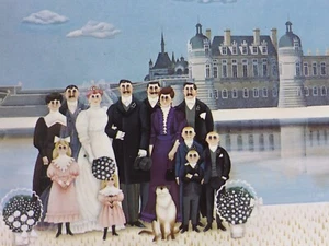 Jan Balet Künstlerkarte Postkarte Familie Stadt "Creme Chantilly" (39) - Picture 1 of 5