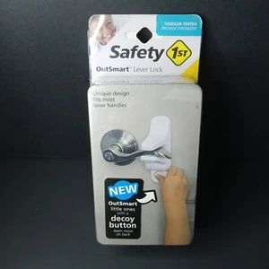 Neu Safety 1. Marke OutSmart kindersicher weiß Türhebelschloss NEU! - Bild 1 von 2
