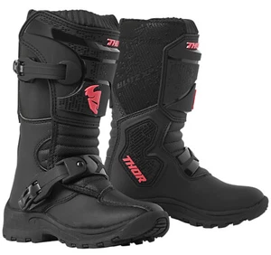 Thor Mini Blitz XP Child MX Offroad Boots Black/Pink - Picture 1 of 1