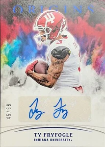 Chronicles Draft Picks Origins 2022 novato automático azul #OA-TYF Ty Fryfogle/99 - Imagen 1 de 2