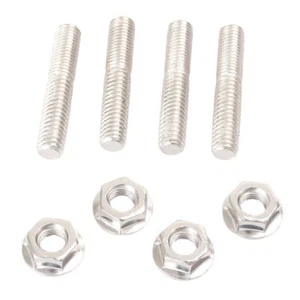 New Steel Exhaust Port Studs Nuts For Harley Sportster XL883 XL1200 Dyna - Picture 1 of 8