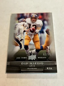 2012 UPPER DECK ALL TIME GREATS DAN MARINO 67/99 PITT PANTHERS SP - Picture 1 of 2