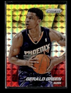 2014-15 Panini Prizm Yellow Red Prizm Gerald Green Suns