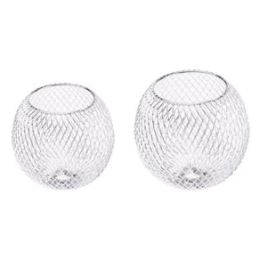 2Pcs Table Lamp Shade Metal Iron Standard Lamp Shade Small Lamp Shade Chrome - Picture 1 of 7