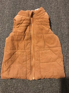 Tahari Kids Vest 2T, Brown, Thick, Front Pockets. Zipper. Preowned - Picture 1 of 4