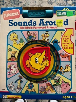 1990 Sesame Street Sounds Around Big Bird's Farmyard Friends Playskool NUEVO Foto 1 de 4