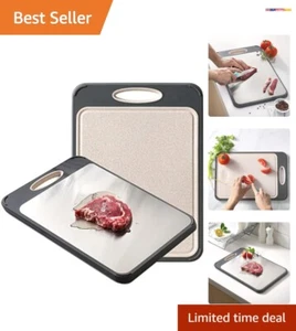 Large Double-Sided Chopping Board with Built-in Juice Groove - Easy Clean Design - Picture 1 of 8