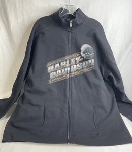 Sudadera negra con cremallera Harley Davidson para hombre Minuteman Dartmouth, MA 3XL - Imagen 1 de 6