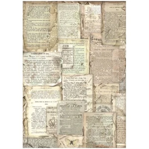 PAPEL ARROZ Stamperia A4 - BIBLIOTECA DE COLECCIÓN - PÁGINAS DE LIBROS, DECOUPAGE - Imagen 1 de 1