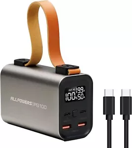 Banco de energía portátil ALLPOWERS 24000mAh puertos USB batería carga rápida para móvil - Imagen 1 de 9