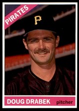 1991 BASEBALL CARDS MAGAZINE '66 TOPPS REPLICAS #29 DOUG DRABEK PITTSBURGH