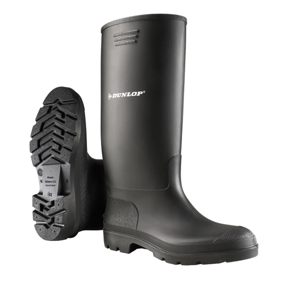 Dunlop Stiefel Pricemastor schwarz Gartenstiefel Gummistiefel Freizeitstiefel