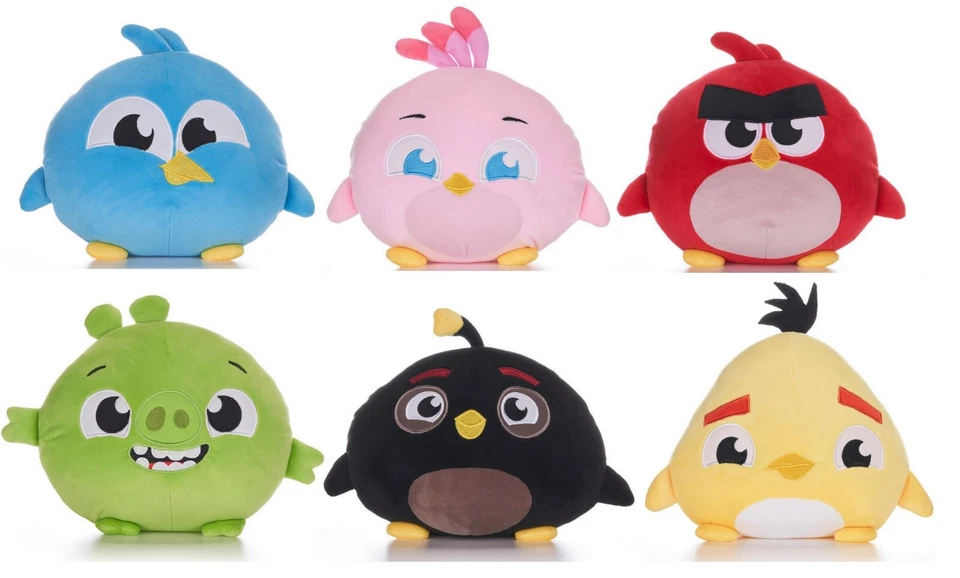 NEW OFFICIAL 10" ANGRY BIRD SOFT SQUASHY PLUSH ANGRY BIRDS SOFT TOY PODGIE PLUSH - Image 1 of 1