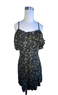 Mossimo Dress Women’s Large Sleeveless Black Floral Pattern ladies Foto 1 de 4