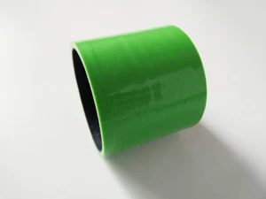 Green 3" inch ID:76mm Straight Silicone Hose Coupler Turbo Intercooler Pipe - Foto 1 di 3