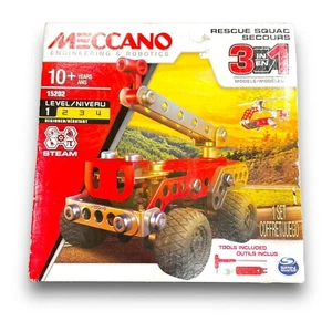 Meccano Rescue Squad No. 15202. NEW Sealed.  Level 1 Beginner. Build 3 Models. - Picture 1 of 6