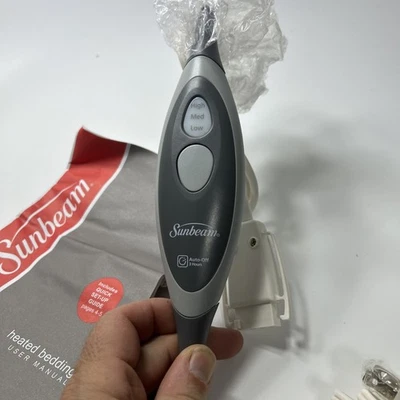 Controlador de almohadilla de manta térmica eléctrica Sunbeam N85BO E23623SP cable de alimentación de 3 clavijas Foto 1 de 4