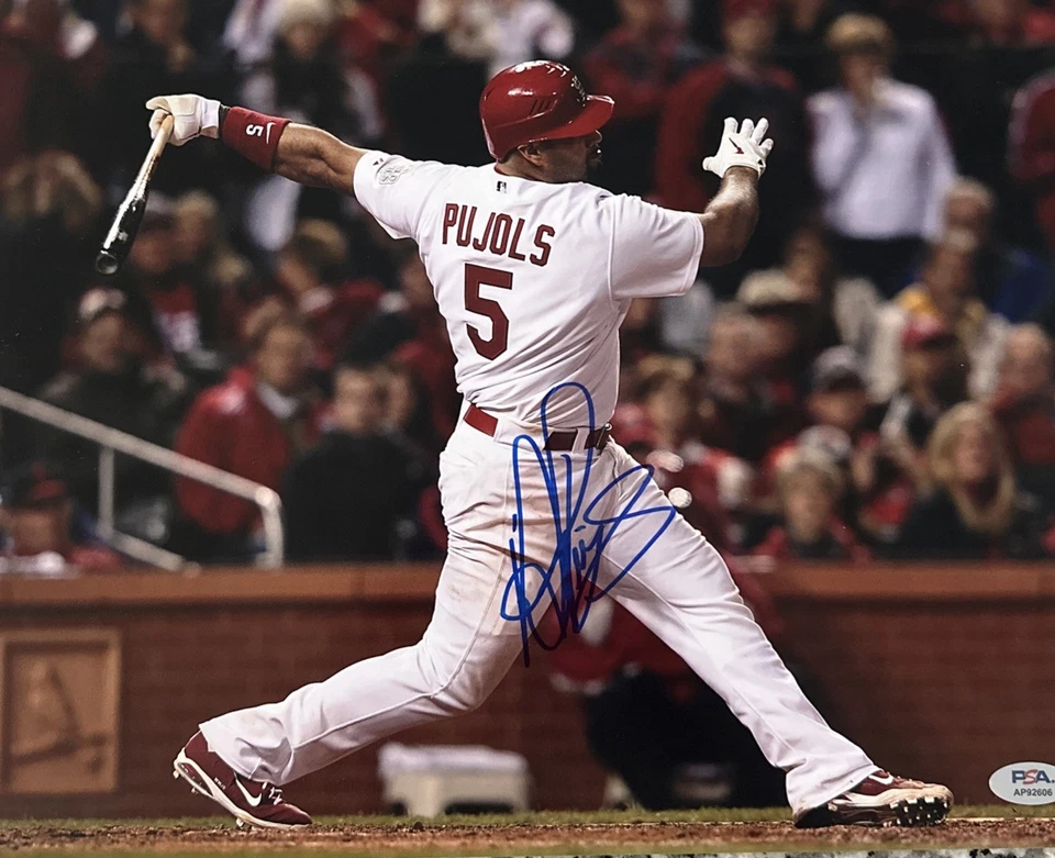 Albert Pujols St Louis Cardinals Autograph Signed 11x14 Photo! Psa Coa - Image 1 of 1