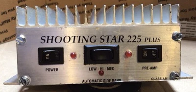 Amplificador Lineal Shooting Star 225 Plus Clase AB-1. Funciona muy bien, ¡cable de alimentación nuevo! Foto 1 de 4