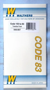 Walthers HO H0 Transition Track Code 100 to 83 Art. Nr. 897 NEUWARE - Bild 1 von 2