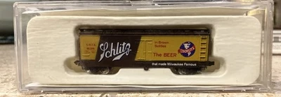 Con-Cor N Scale 135101 40ft Wood Reefer Schlitz Beer -  New in Box - Image 1 of 4