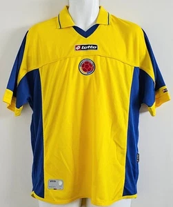 Colombia Lotto Maglia Calcio Uomo Nazionale Home Kit 2003 Taglia:XL Futbol - Foto 1 di 14