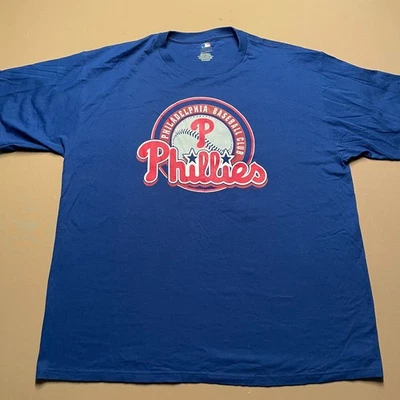 Camisa Philadelphia Phillies Para Hombre XXL 2XL MLB Mercancía Genuina Azul Foto 1 de 3