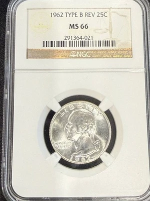 1962 Quarter Dollars Silver Coinage NGC MS-66 - Image 1 of 4