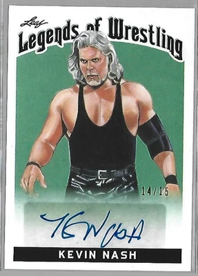 凯文·纳什 2018 Leaf Legends of Wrestling #LW-KN1 绿色亲笔签名 14/15 — 第 1/2 张图片