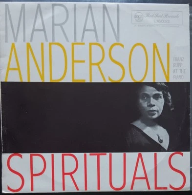 Marian Anderson, Franz Rupp ‎– Spirituals - LP record excellent cover VG+ - Image 1 of 3