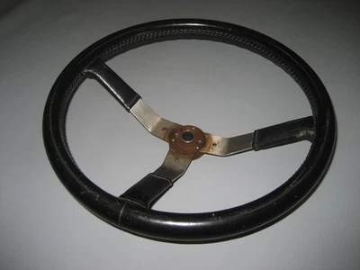 Jeep Steering Wheel Laredo  Scrambler Wagoneer AMC CJ CJ5 CJ7 Cherokee Black - Image 1 of 4