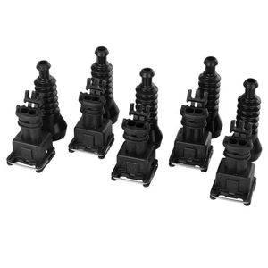 5x Fuel Injector Plug + 5x Sealed Boots Protector fit for Bosch Jetronic EV1 New - Picture 1 of 9