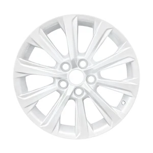 18x7.5 10 Spoke Used Aluminum Wheel Painted Sparkle Silver NA - Picture 1 of 1