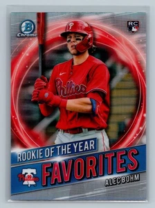 Bowman Chrome 2021 Alec Bohm novato del año favoritos #RRY-AB Philles - Imagen 1 de 2