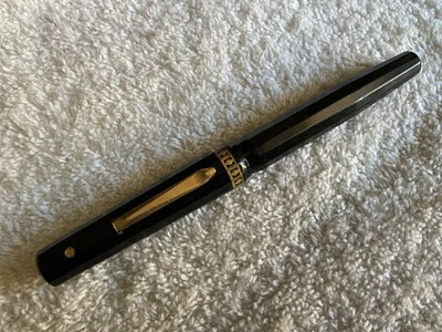 Caneta-tinteiro Wahl Eversharp Doric preta - 14k nova na caixa #2 - Imagem 1 de 4