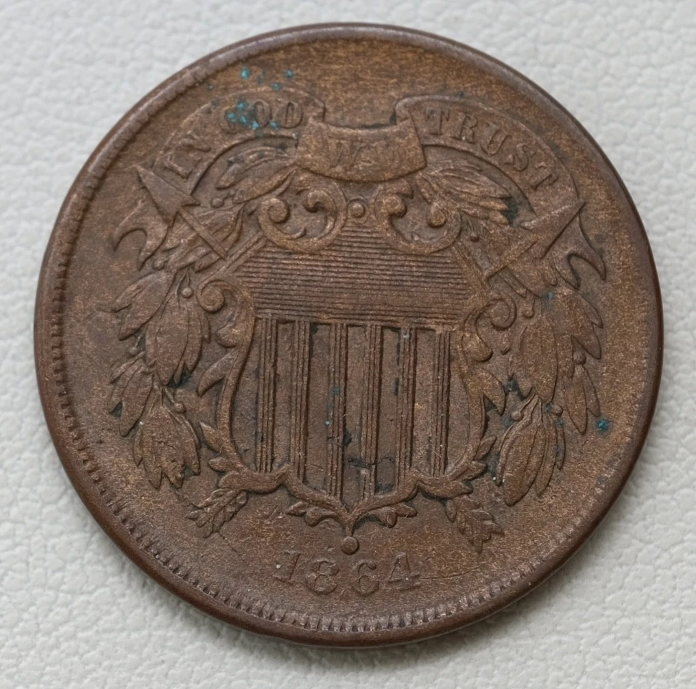 1864 年未分级美国两美分| eBay