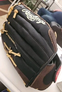 Guante de béisbol Rawlings RL130B marrón todo cuero acolchado dorado derecho 13 - Imagen 1 de 5